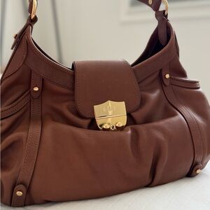 RLL VINTAGE LEATHER HOBO SATCHEL BAG